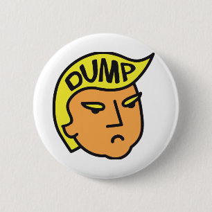 Badge Rond 5 Cm Dump Trump