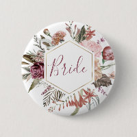 Dusty Rose mère du bouton Mariée