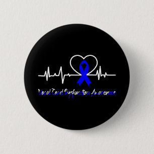 Badge Rond 5 Cm Dysfonctionnement Vocal Cord Vcd Sensibilisation S
