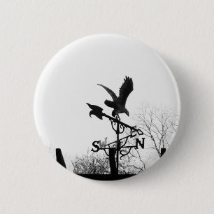 Badge Rond 5 Cm Eagle and Arrow