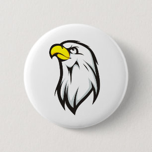 Badge Rond 5 Cm Eagle fort