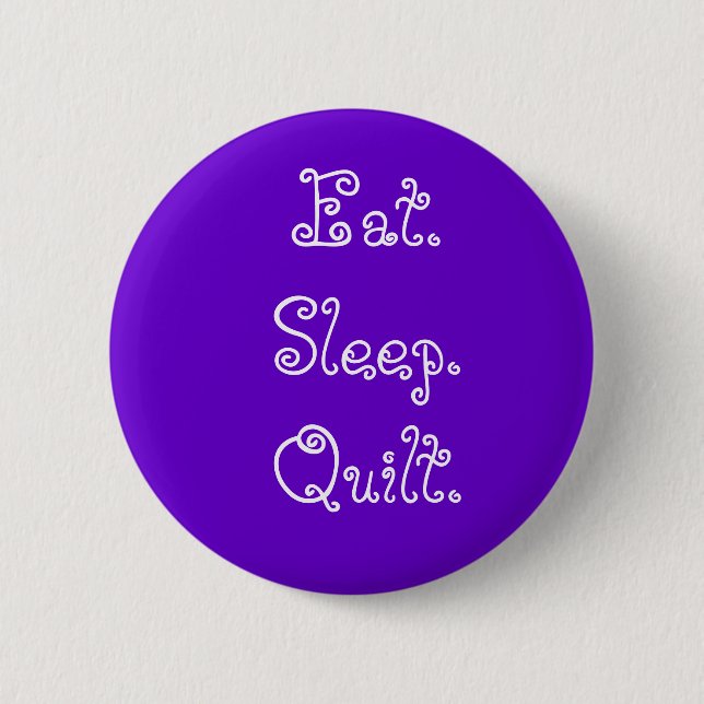 Badge Rond 5 Cm Eat.Sleep.Quilt. (Devant)