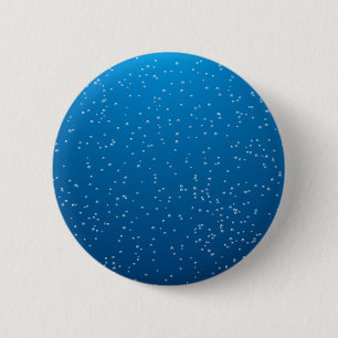Badge Rond 5 Cm Eau Bleue Profonde et Petites Bulles