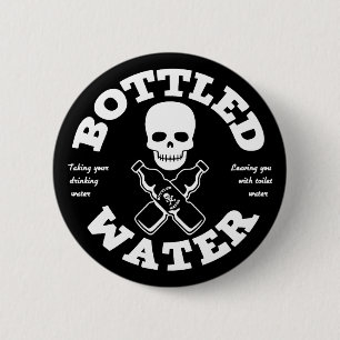 Badge Rond 5 Cm Eau en bouteille