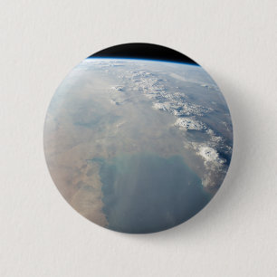 Badge Rond 5 Cm Eaux Bleues Tropicales Du Golfe Persique. 2