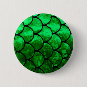 Badge Rond 5 Cm écailles de poisson