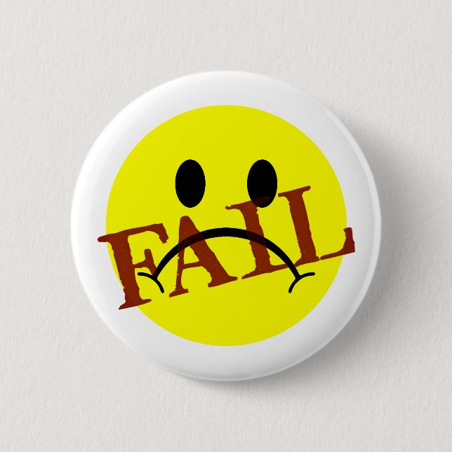 Badge Rond 5 Cm ÉCHEC de la face (Devant)