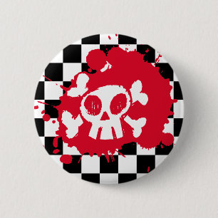 Badge Rond 5 Cm Éclaboussure d'Emo