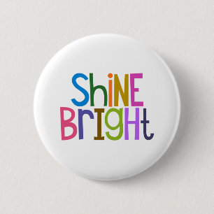 Badge Rond 5 Cm Éclat Coloré Brillante