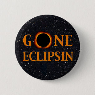 Badge Rond 5 Cm Éclipse solaire ECLIPSIN