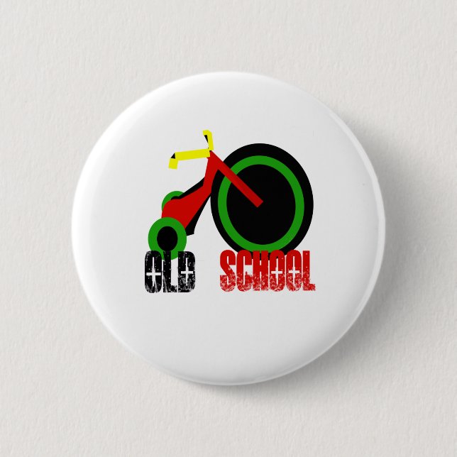 Badge Rond 5 Cm École ancienne (Devant)