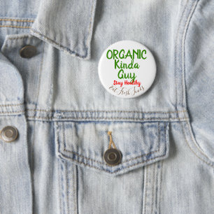Badge Rond 5 Cm Écorces à boutons ronds de Guy Frais Aliments bio
