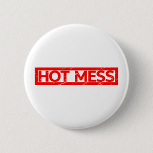 Badge Rond 5 Cm Écran de désordre chaud