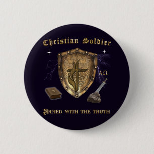 Badge Rond 5 Cm Écriture chrétienne