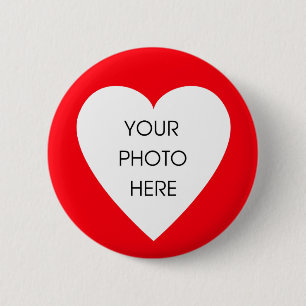 Badge Rond 5 Cm Ecriture personnalisée Bordure cardiaque ... - Cus
