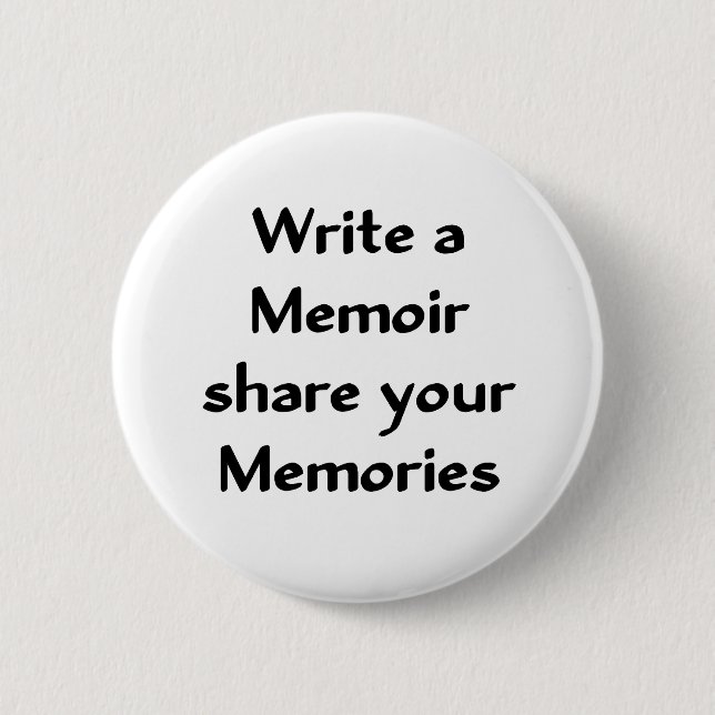 Badge Rond 5 Cm Écrivez un mémoire (Devant)