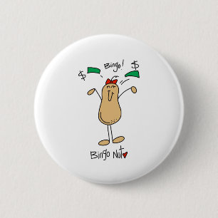Badge Rond 5 Cm Écrou de bingo-test