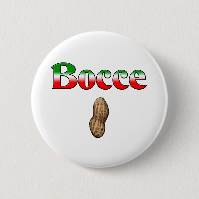 Badge Rond 5 Cm Écrou de Bocce (Devant)