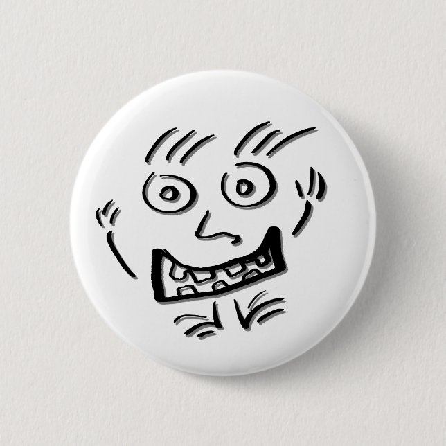 Badge Rond 5 Cm Écrou ds de griffonnage de Wizzy - (Devant)