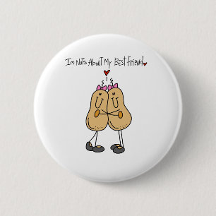 Badge Rond 5 Cm Écrous au sujet de meilleur ami