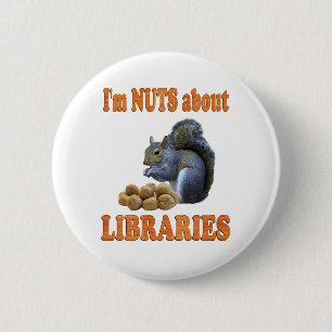Badge Rond 5 Cm Écrous au sujet des bibliothèques