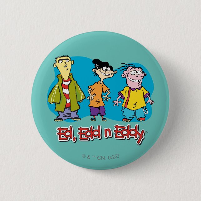 Badge Rond 5 Cm Ed, Edd, n Eddy Smiling (Devant)