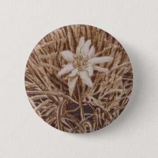 Badge Rond 5 Cm Edelweiss - Stella Alpina