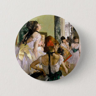 Badge Rond 5 Cm Edgar Degas La Classe Danse