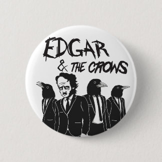 Badge Rond 5 Cm Edgar et les corneilles