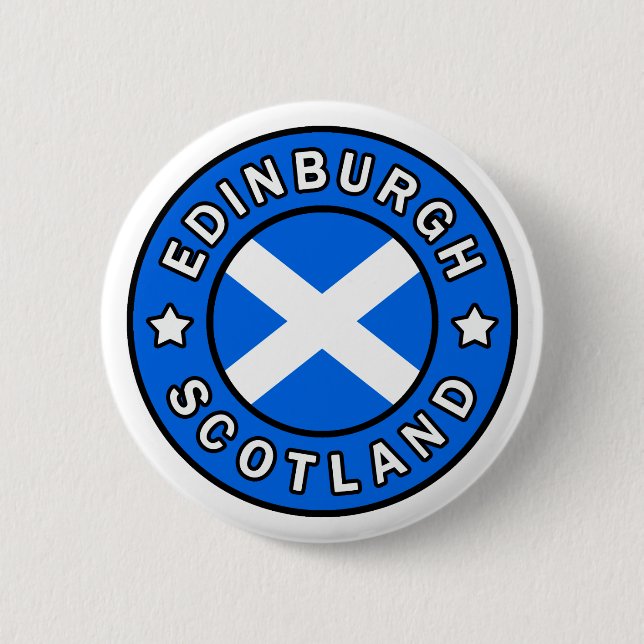 Badge Rond 5 Cm Edimbourg Écosse (Devant)