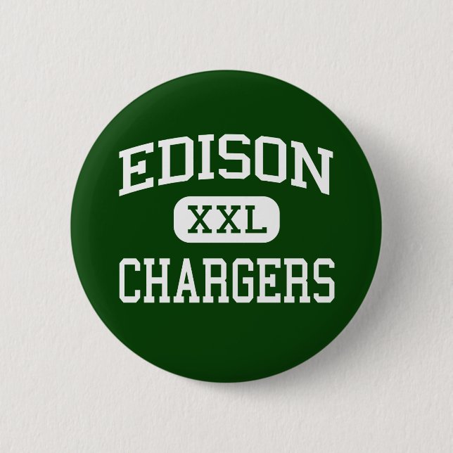 Badge Rond 5 Cm Edison - chargeurs - haut - Huntington Beach (Devant)