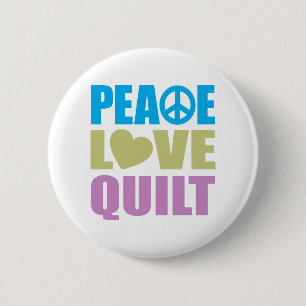 Badge Rond 5 Cm Édredon d'amour de paix