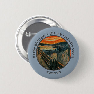 Badge Rond 5 Cm Edvard Munch La Collection Scream Party Items