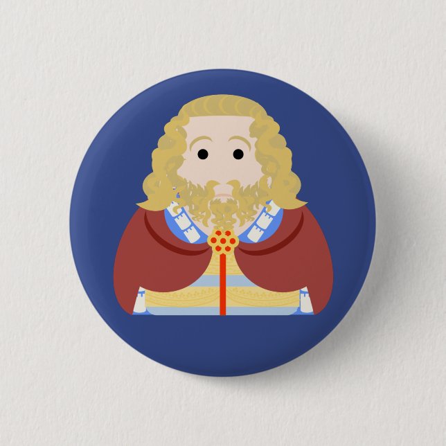Badge Rond 5 Cm Edward II d'Angleterre (Devant)