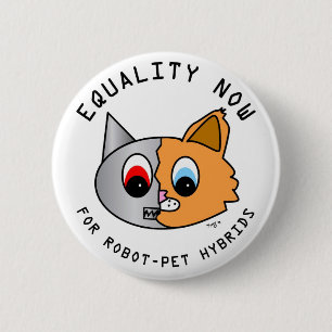 Badge Rond 5 Cm Égalité maintenant pour des hybrides de