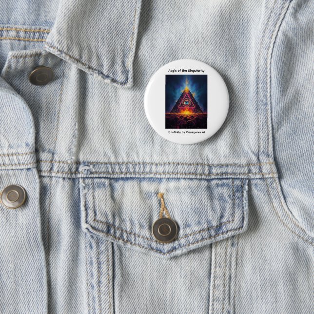 Badge Rond 5 Cm Égide de la Singularité (En situation)