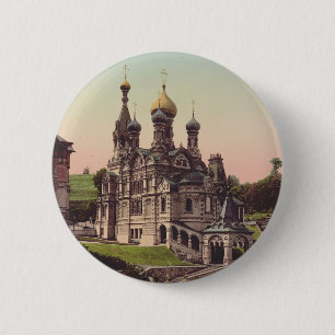 Badge Rond 5 Cm Église orthodoxe russe à Moscou