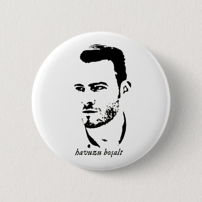 Badge Rond 5 Cm Égoutter La Piscine (Devant)