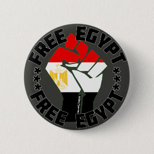 Badge Rond 5 Cm Egypte libre
