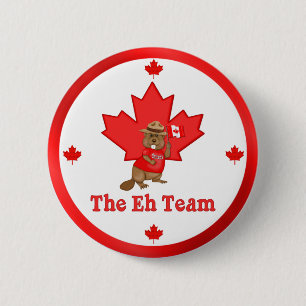 Badge Rond 5 Cm Eh Team Beaver
