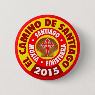 Badge Rond 5 Cm El Camino de Santiago 2015