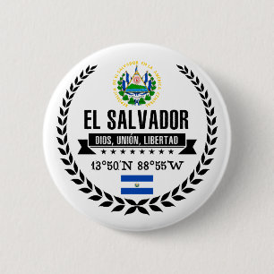 Badge Rond 5 Cm El Salvador