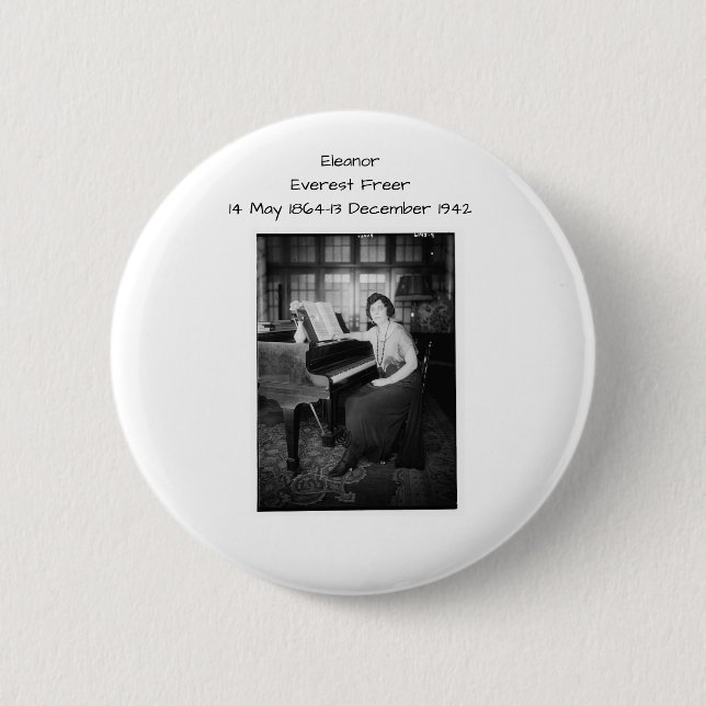 Badge Rond 5 Cm Eleanor Everest plus libre (Devant)