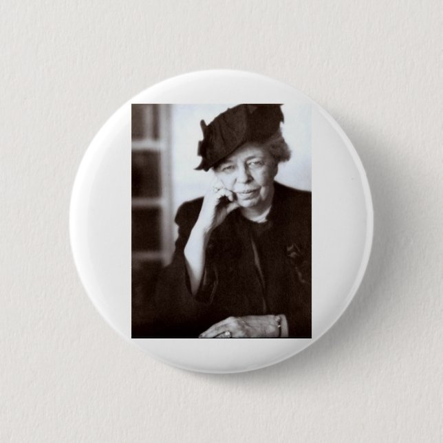 Badge Rond 5 Cm Eleanor Roosevelt (Devant)