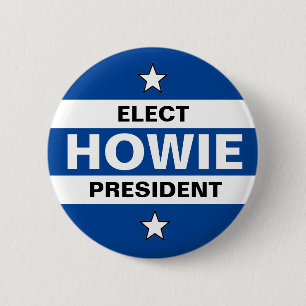 Badge Rond 5 Cm Elect Howie Hawkins Président