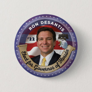 Badge Rond 5 Cm Elect Ron DeSantis pour Gouverneur de Floride - 20