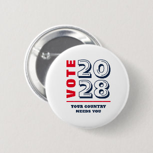 Badge Rond 5 Cm Électeur de l'élection républicaine démocratique c