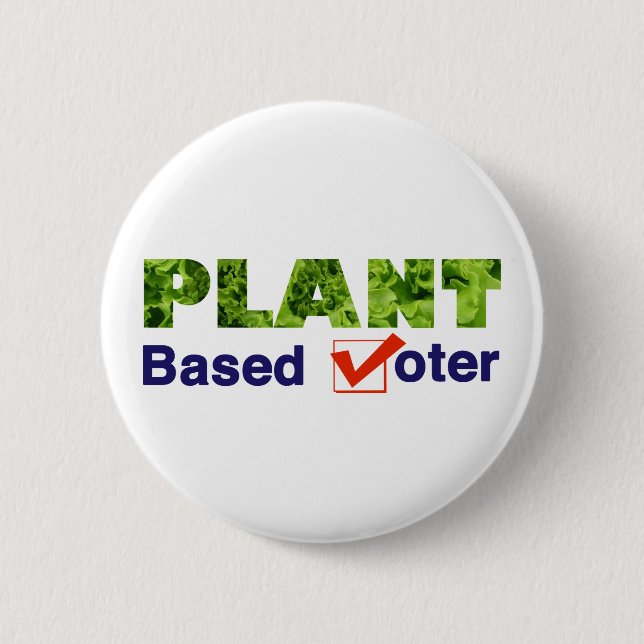 Badge Rond 5 Cm Électeur plante (Devant)