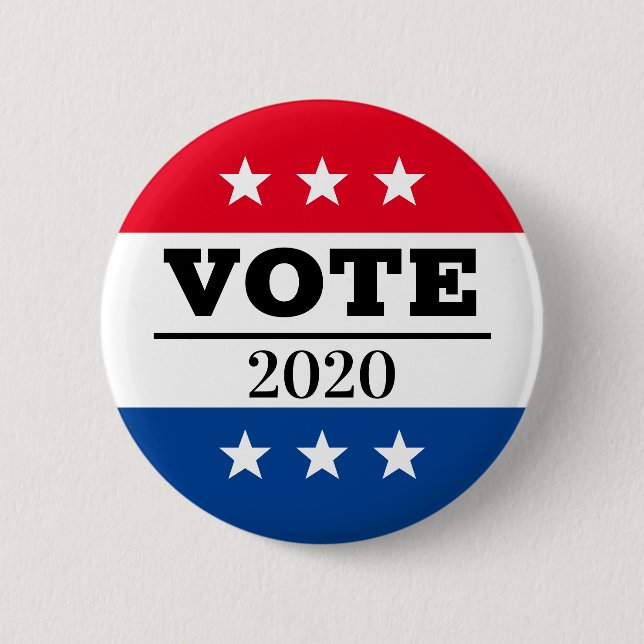 BADGE ROND 5 CM ÉLECTION 2020 (Devant)