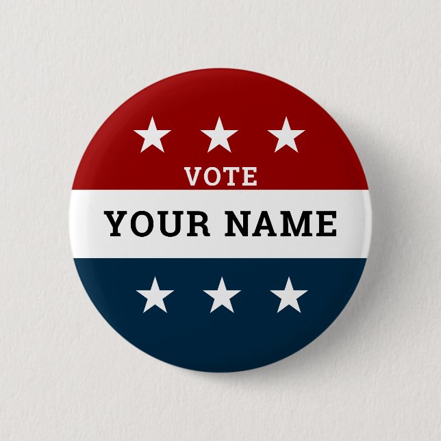 Badge Rond 5 Cm Élection de campagne personnalisée (Devant)